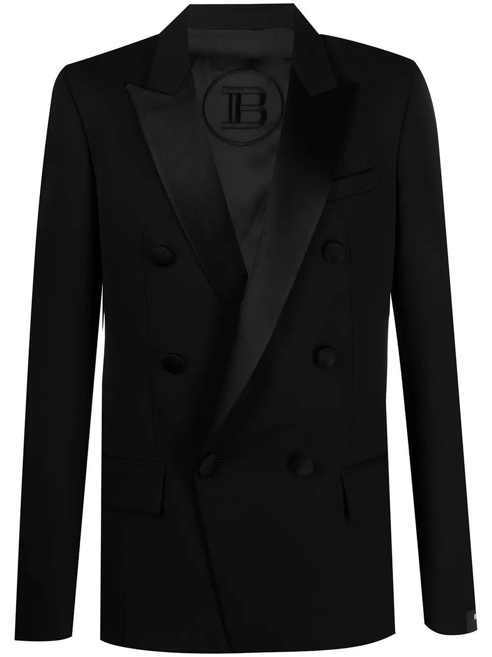 Balmain shawl lapel blazer jacket | Black | Image 1