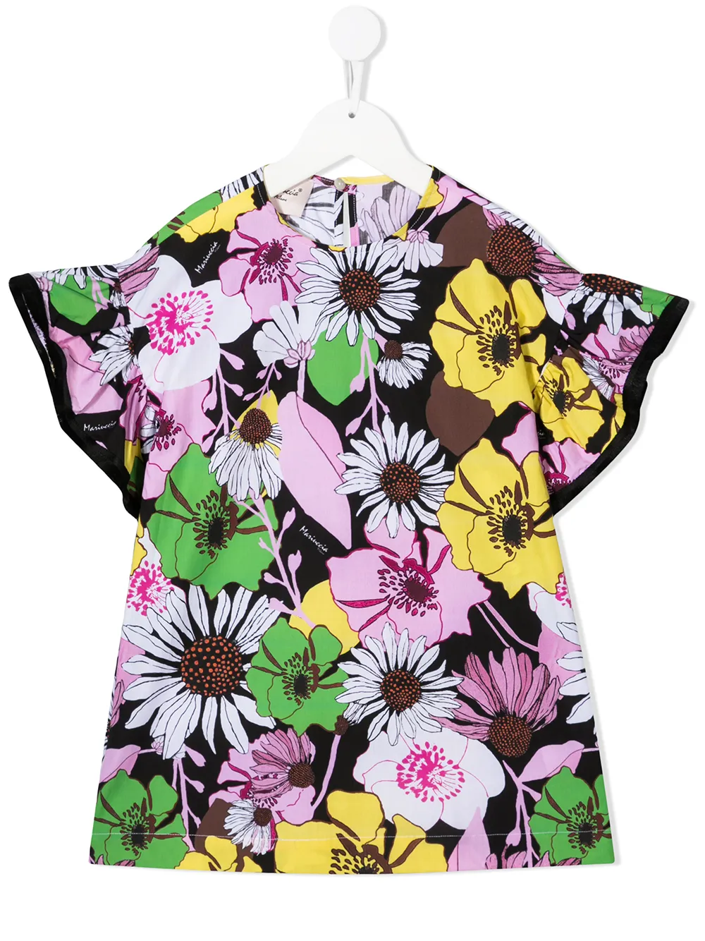 фото Mariuccia milano kids платье с цветочным принтом