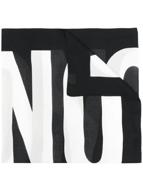 Moschino logo-print scarf