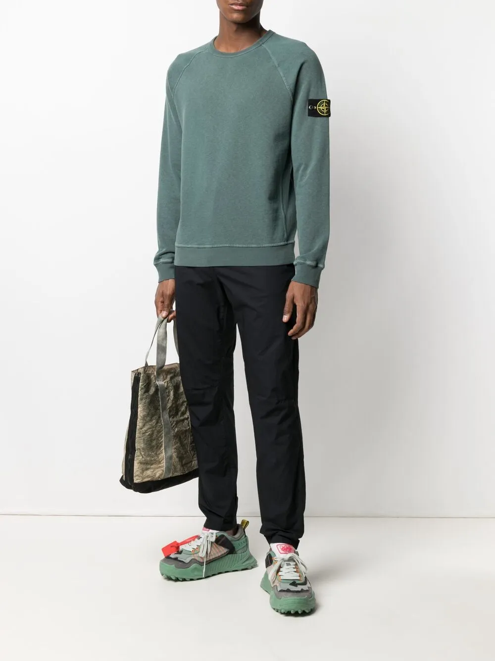 фото Stone island толстовка с нашивкой-логотипом