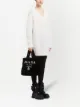 Image 2 of Prada logo shearling tote bag