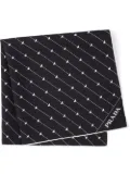 Prada triangle-logo twill scarf - Black