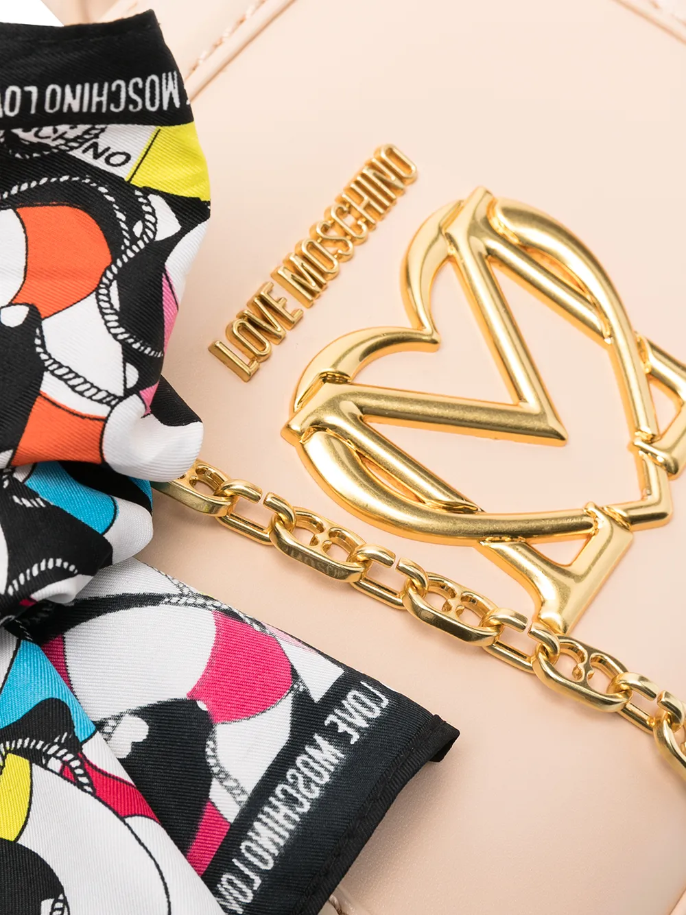 фото Love moschino сумка-тоут с декоративным платком