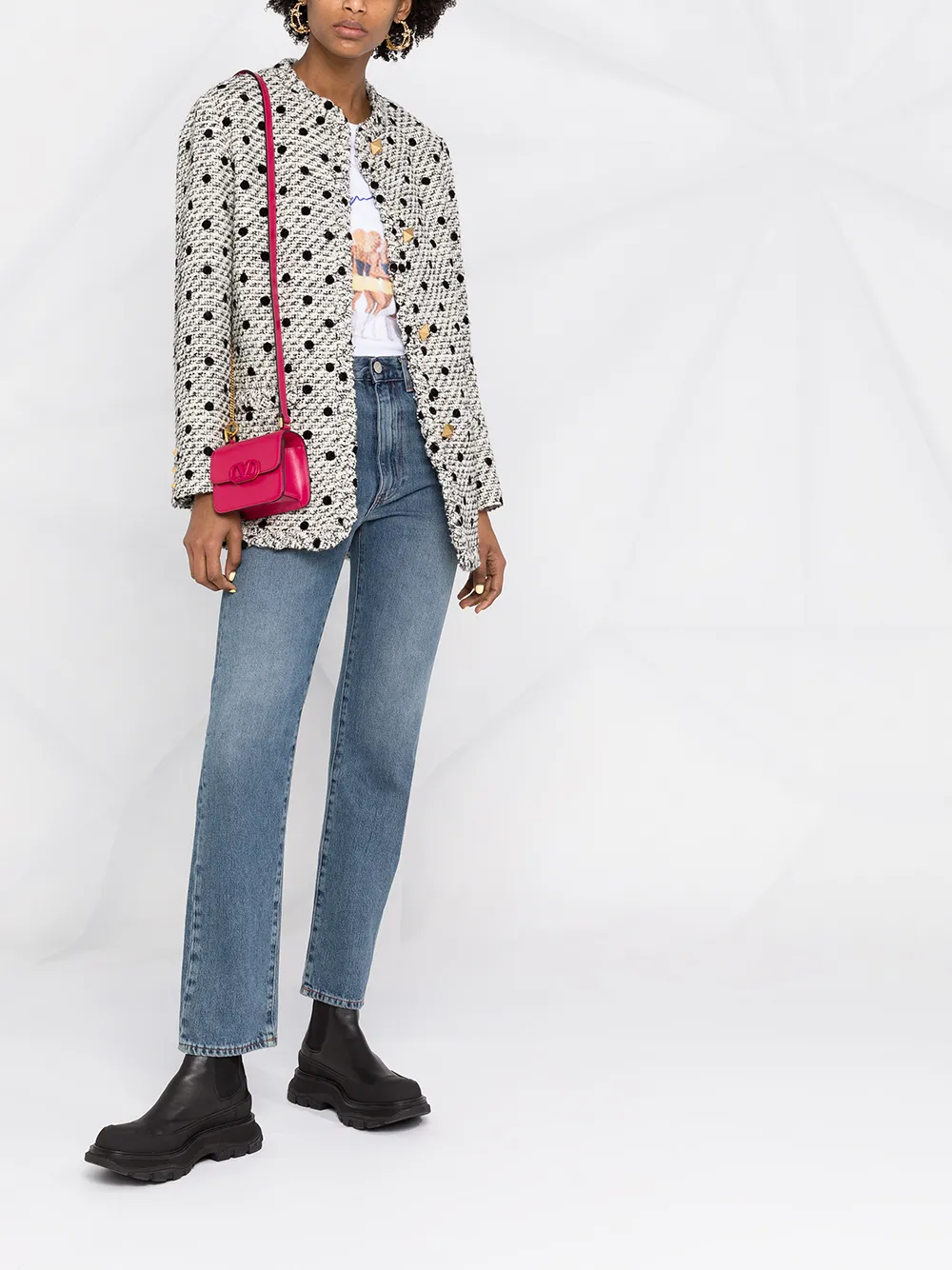 Valentino Garavani Tweed jack Beige