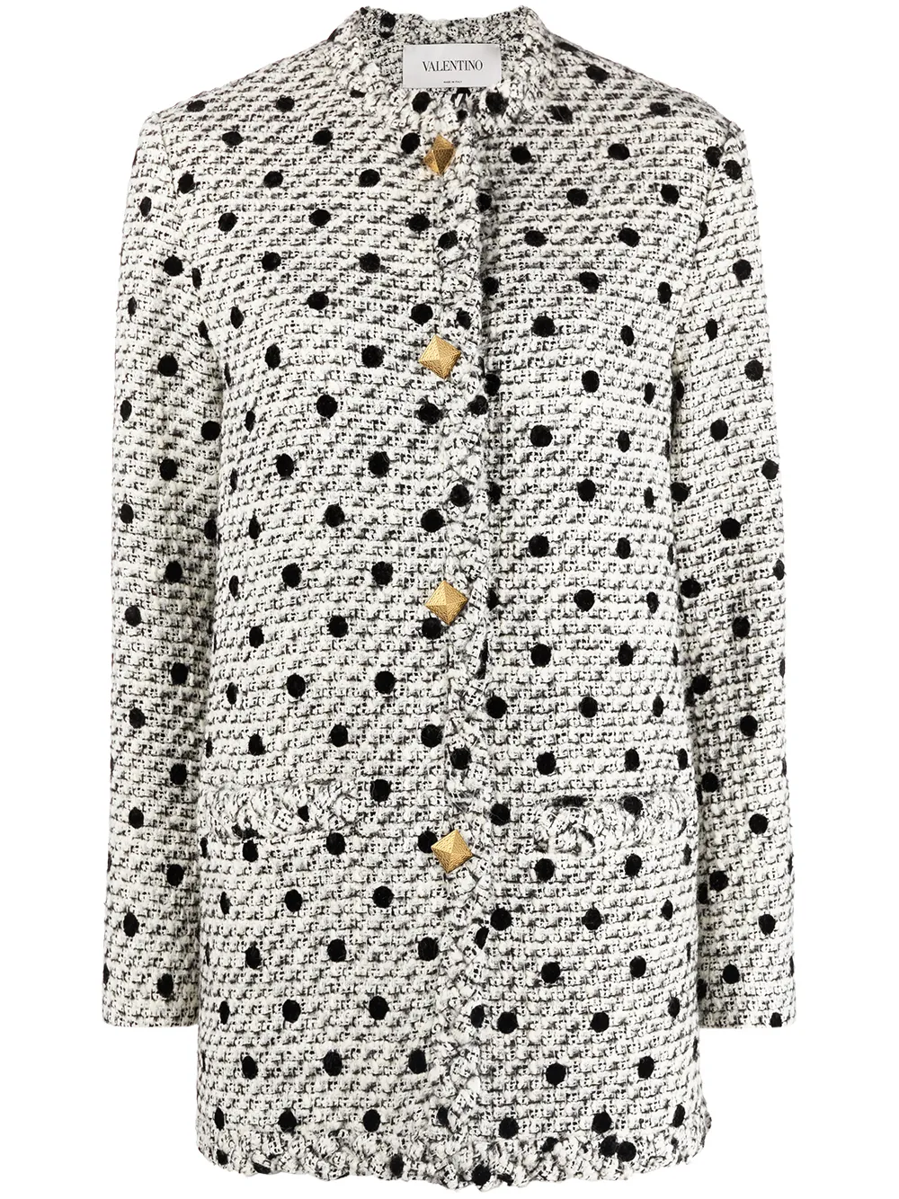 Valentino Garavani Tweed jack Beige