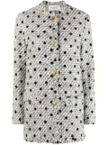 Valentino Garavani Roman Stud polka-dot tweed jacket - Neutrals