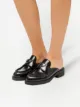 Prada logo-plaque leather mules