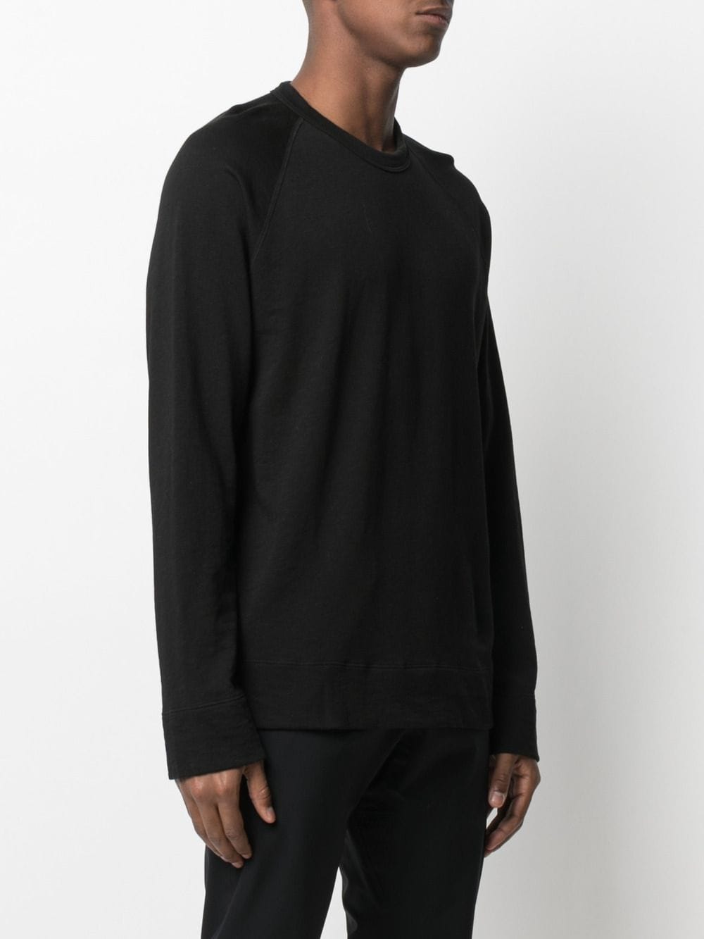 Shop James Perse Supima Cotton Sweatshirt In Black