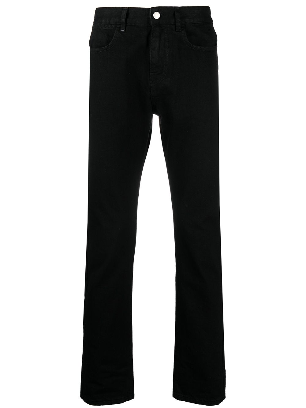 high-rise straight leg jeans