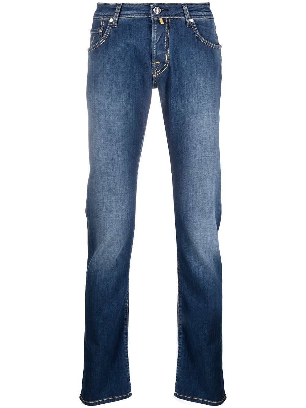 фото Jacob cohen узкие джинсы с эффектом потертости