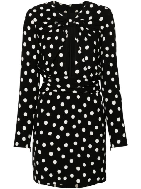 Saint Laurent robe courte à pois