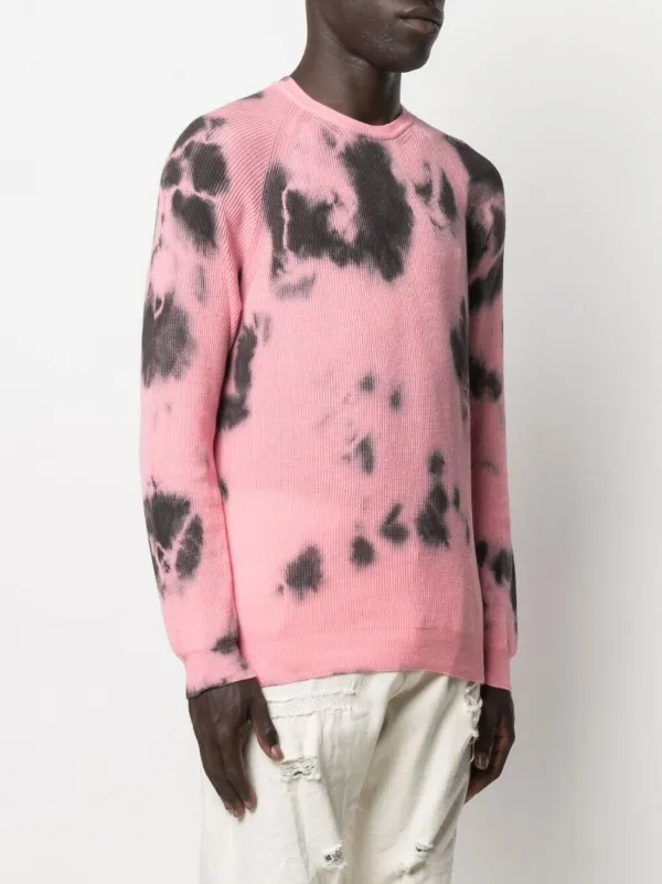 tie dye knit jumper
