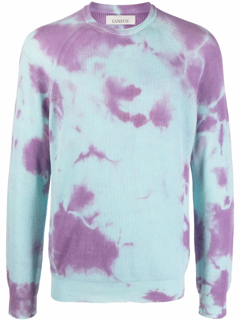 

Laneus tie-dye ribbed knit jumper - Blue