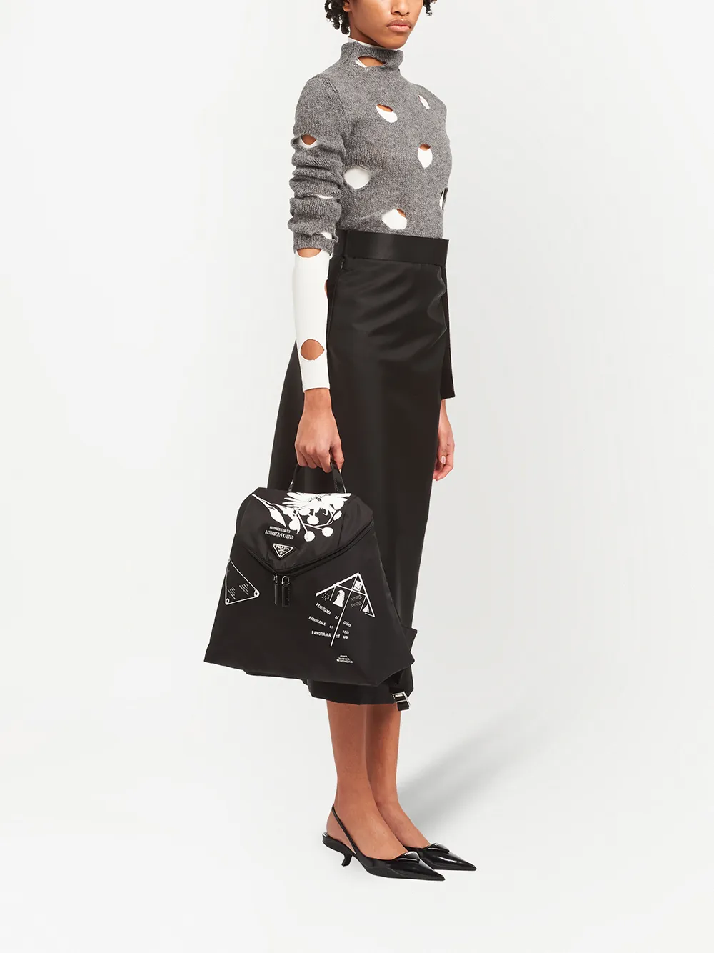 Image 2 of Prada Signaux nylon backpack