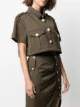 Amen button-embellished cropped jacket