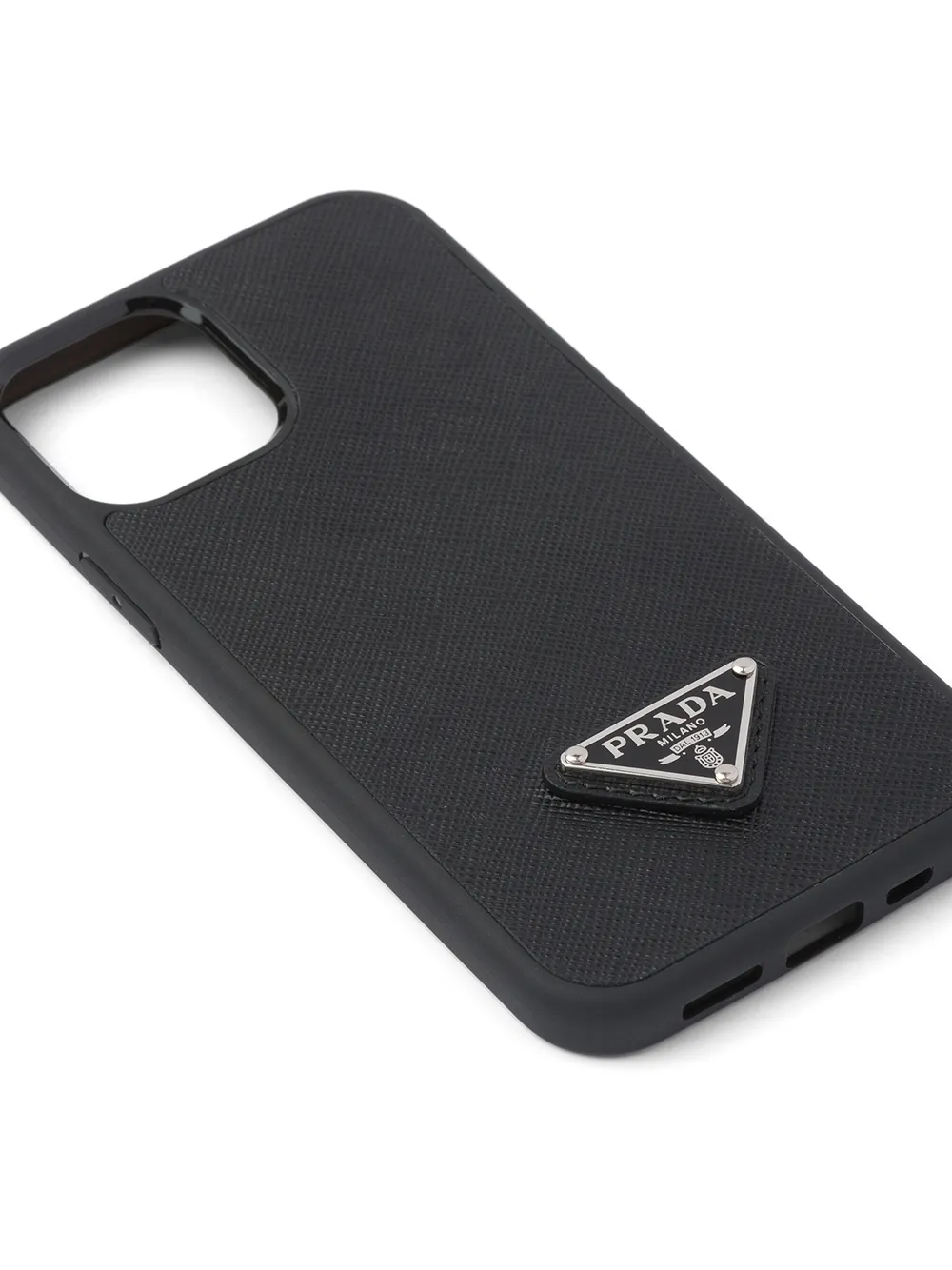  Prada Saffiano Leather Iphone 12/12 Pro Case - Black 