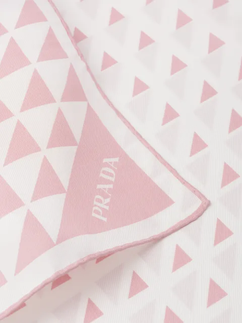prada printed twill scarf