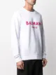 Balmain logo-print cotton sweatshirt