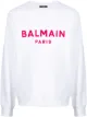 Image 1 of Balmain logo-print cotton sweatshirt