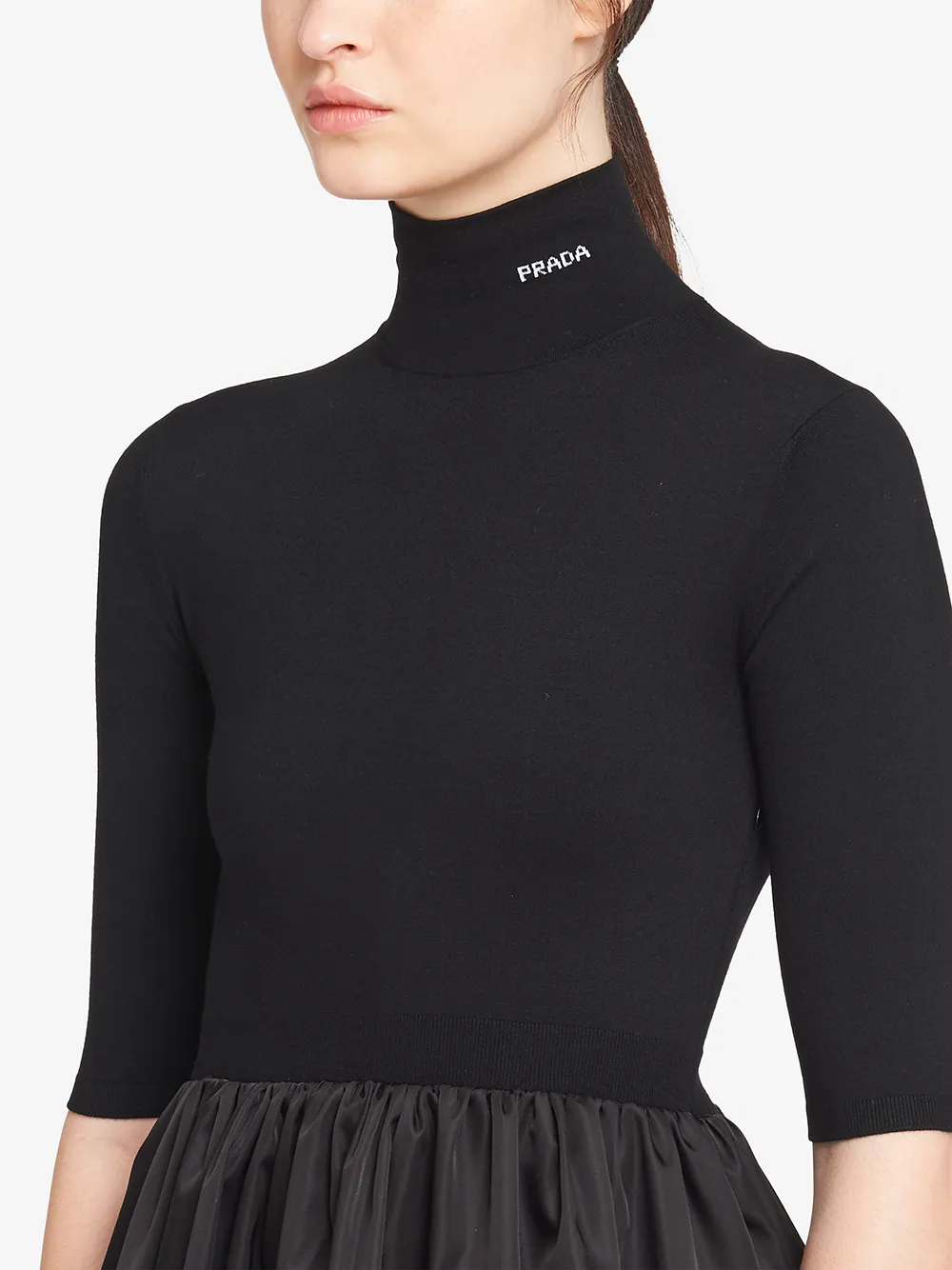 prada mock neck