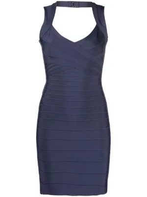 herve leger midi dress