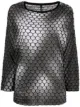 Image 1 of Pierantoniogaspari hexagon textured long-sleeve top