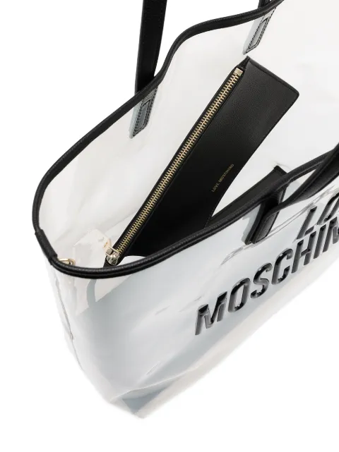 moschino clear tote