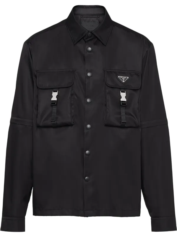 Prada Re-Nylon press-stud Shirt - Farfetch