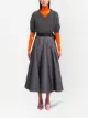 Image 2 of Prada wool A-line midi skirt