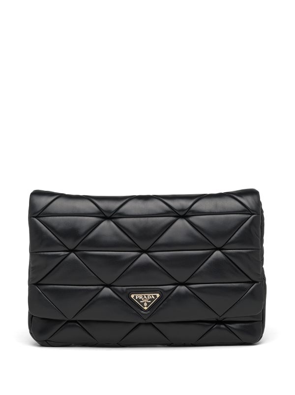 prada white clutch bag