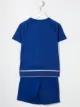 الصورة 2 من Emporio Armani Kids طقم شورت وتيشيرت قطن بشريط شعار الماركة