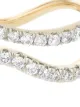 Image 2 of Adina Reyter set of three 14kt yellow gold diamond rings