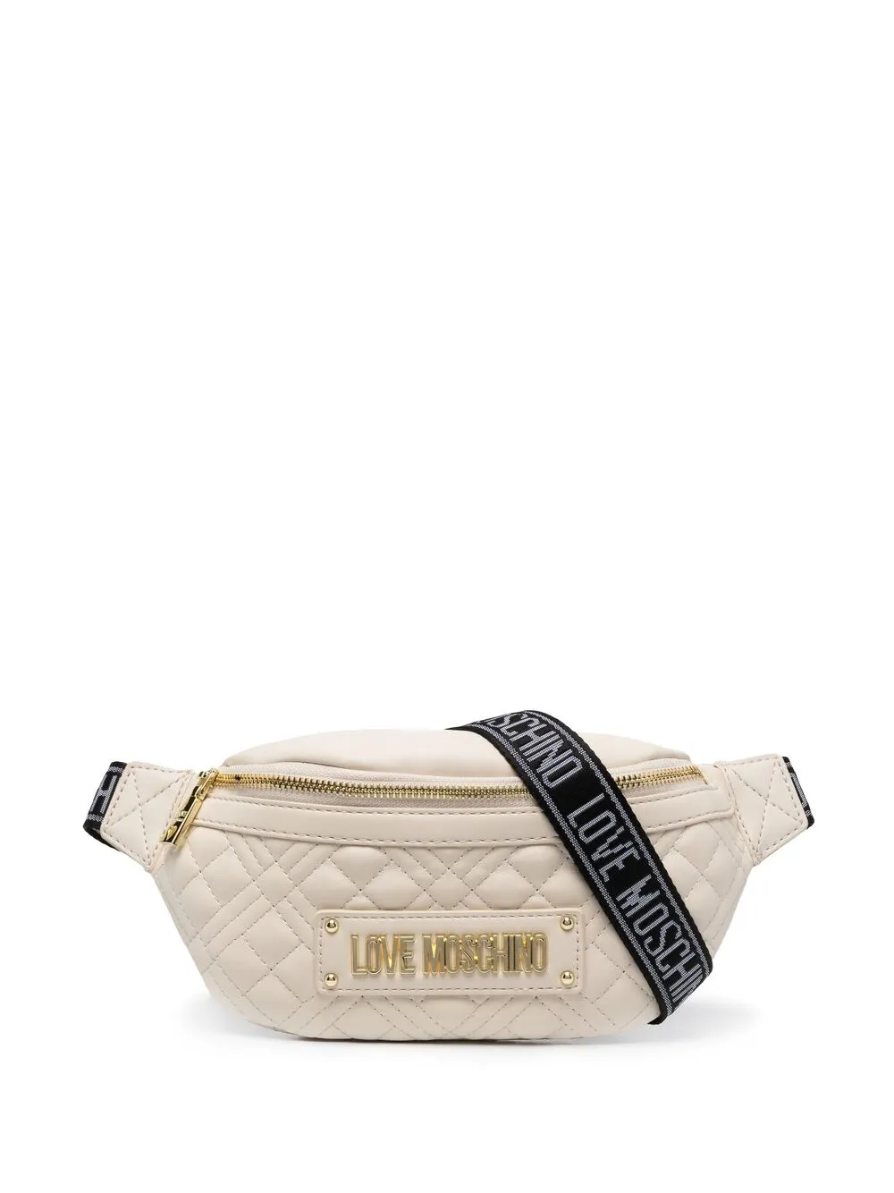 LOVE MOSCHINO QUILTED LOGO BELT BAG