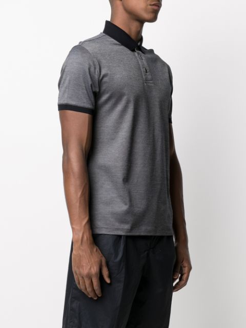 Emporio Armani contrast-collar Polo Shirt - Farfetch