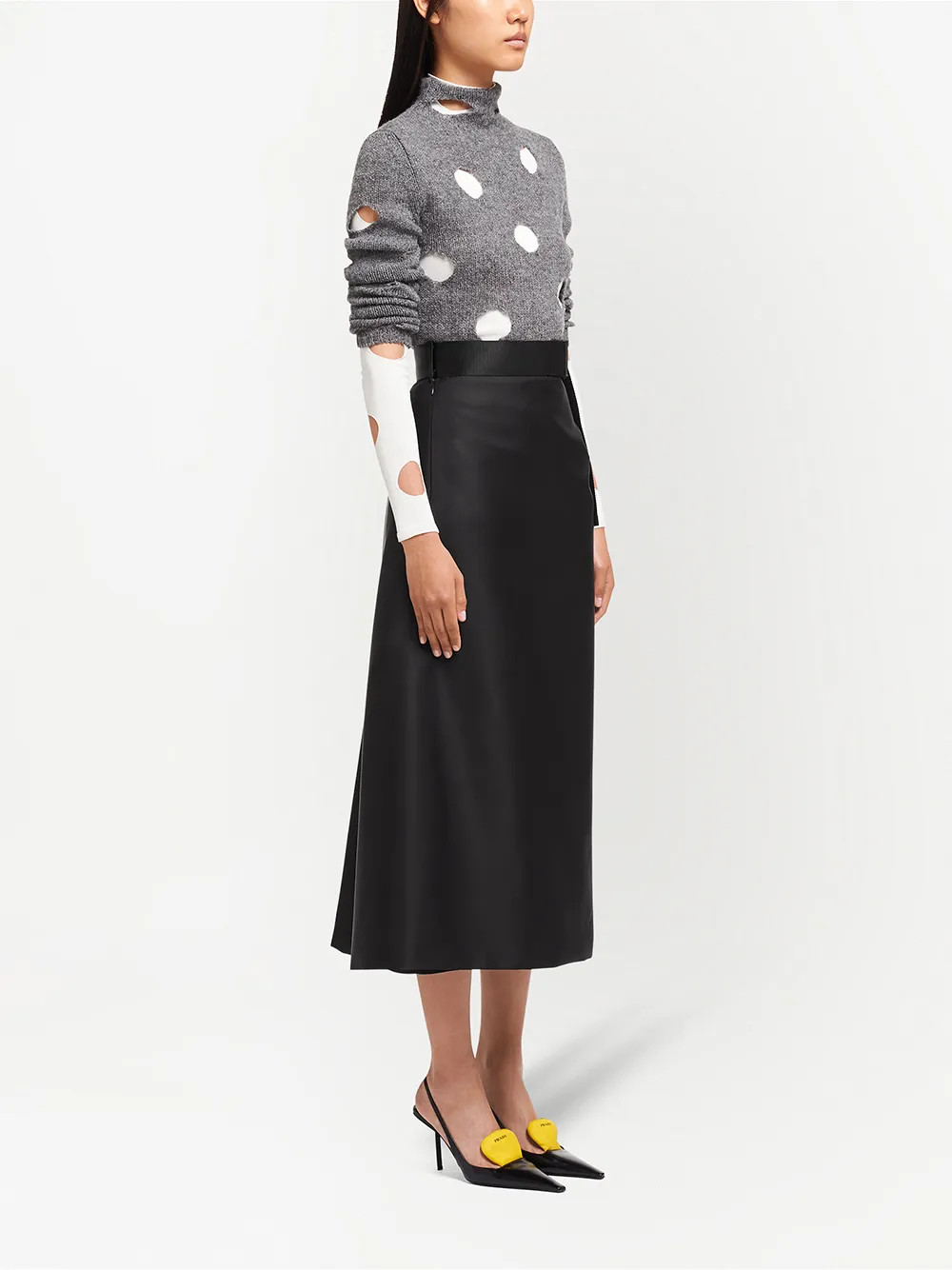 prada 华达呢半身裙 图 3