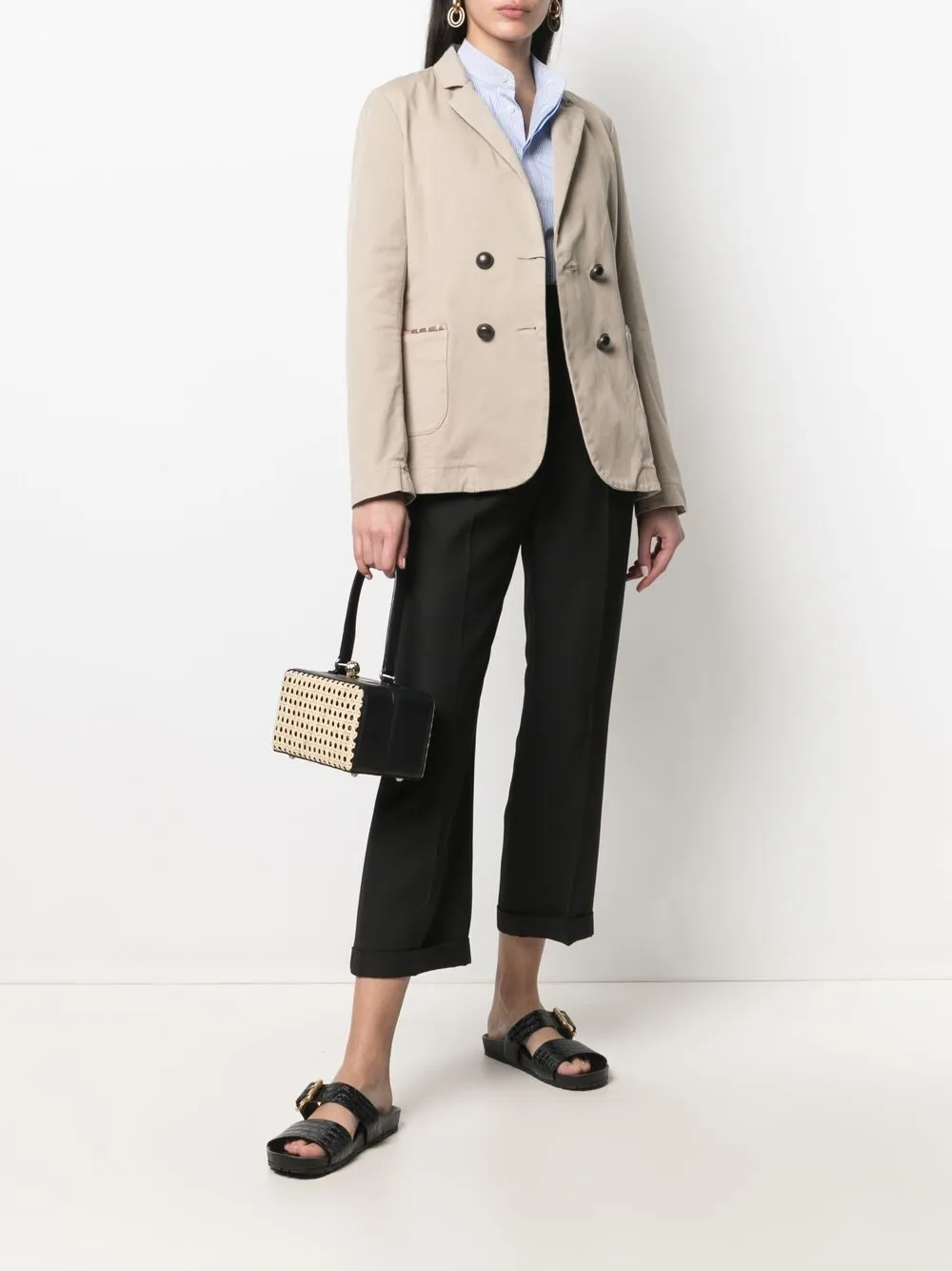 BAZAR DELUXE DOUBLE-BREASTED BLAZER
