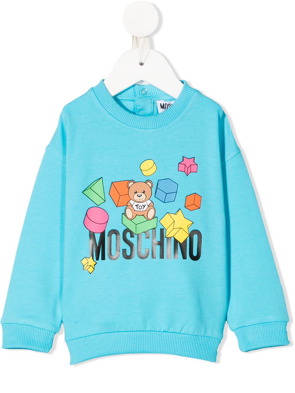 фото Moschino kids толстовка с принтом