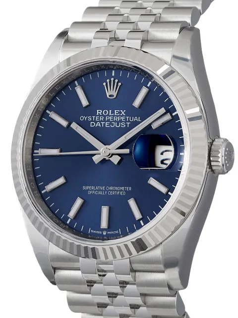 Rolex blue 2021 unworn Datejust 36mm 