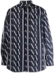 Image 1 of Valentino VLTN logo-print oversized shirt