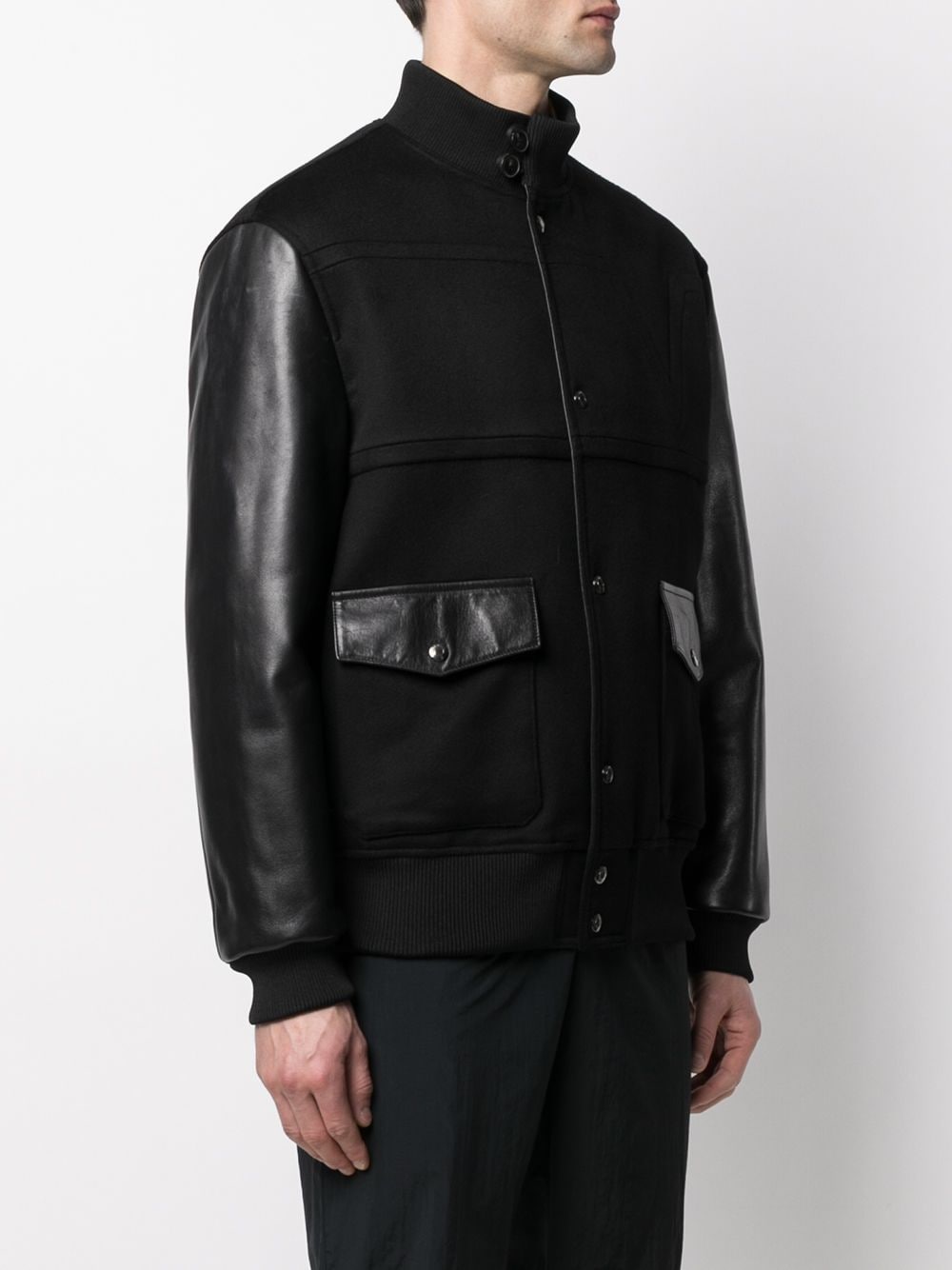 фото Valentino куртка с высоким воротником и вставками