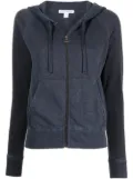 James Perse fleece drawstring hoodie - Blue