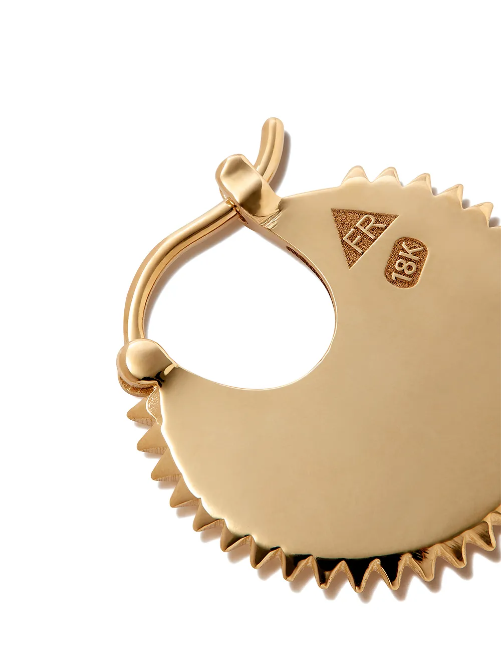 фото Foundrae серьги-кольца из желтого золота