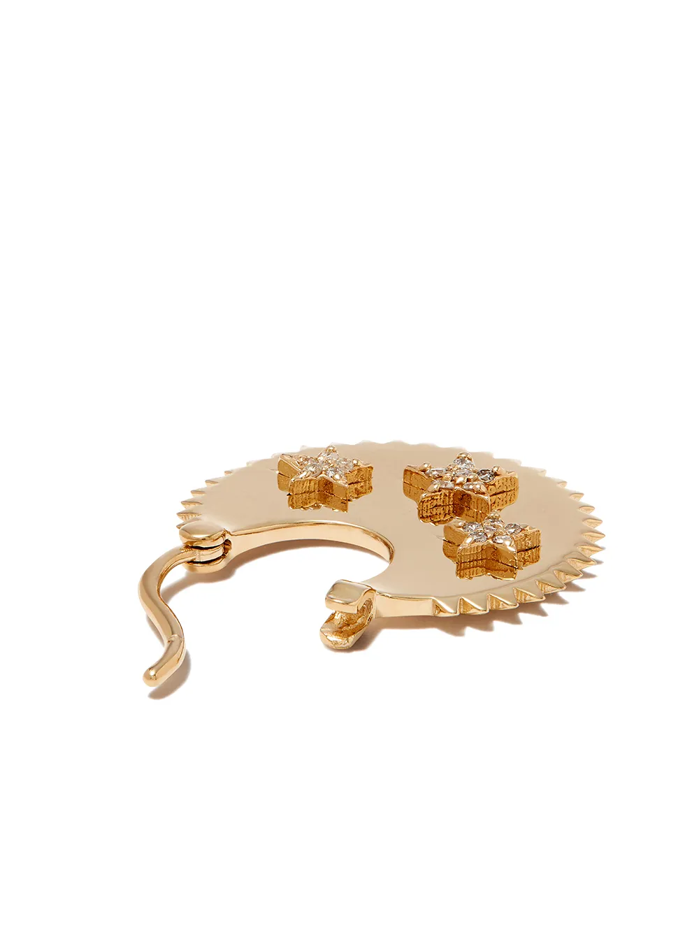 фото Foundrae серьги-кольца из желтого золота