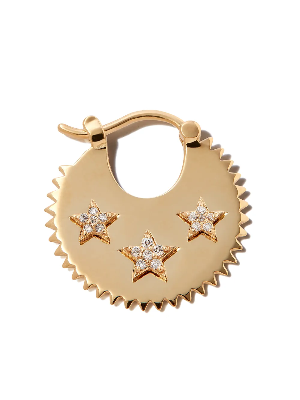 фото Foundrae серьги-кольца из желтого золота