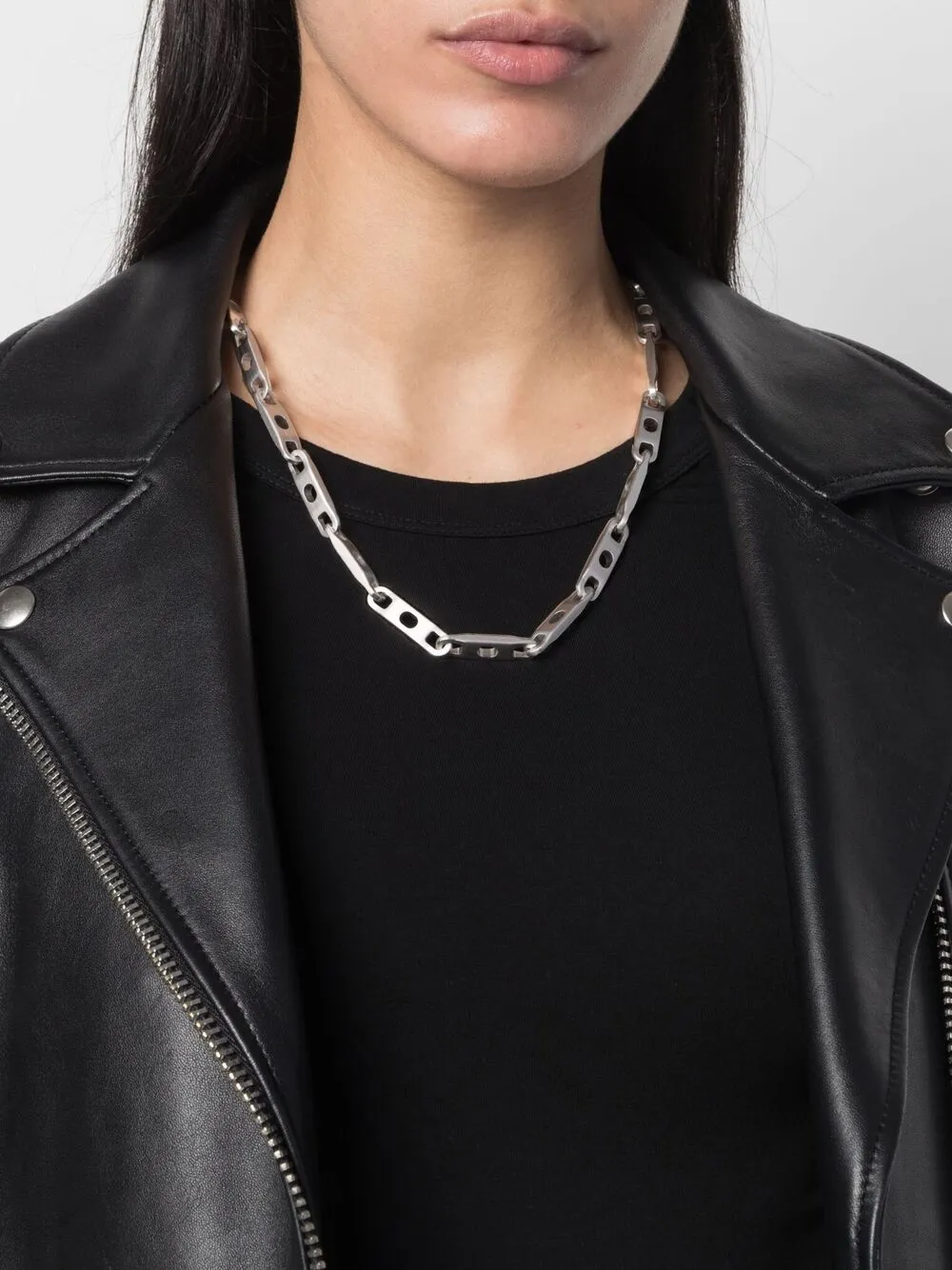 Rick owens chain necklace Silver-