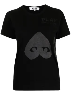 Comme Des Garçons Play eye-print T-shirt | Black | FARFETCH UK