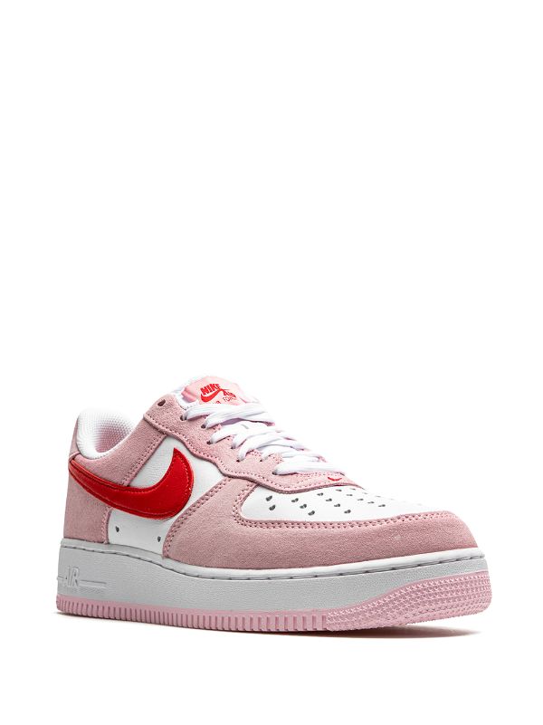 pink nike air force 1 valentine's day