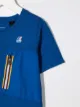 K Way Kids logo zip-detail T-shirt