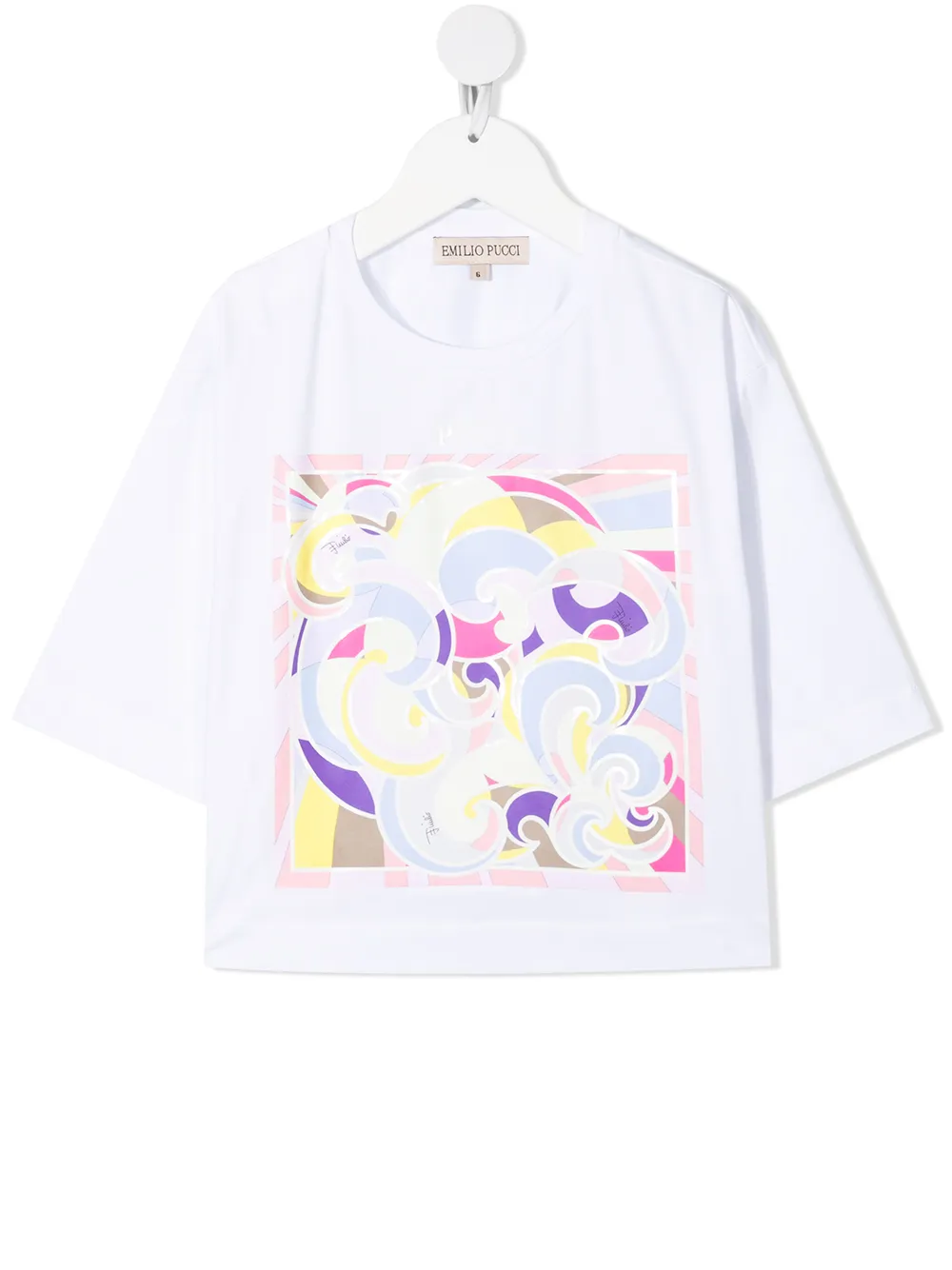 Emilio Pucci Junior футболка с абстрактным принтом