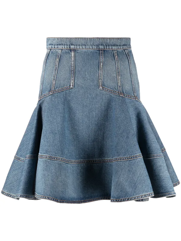 Alexander mcqueen denim skirt Clearance